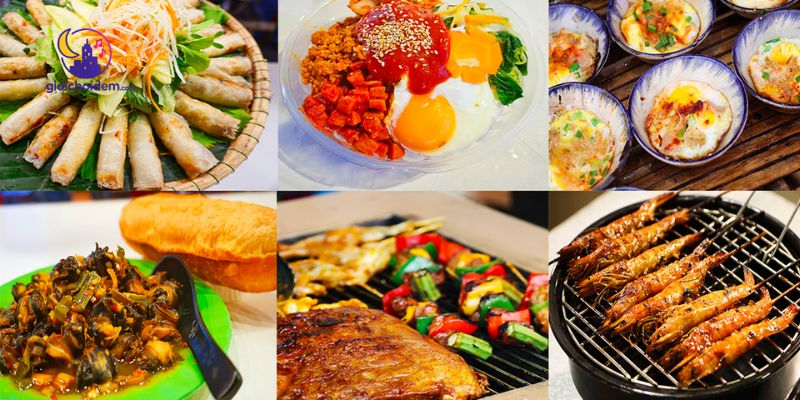 Các món ngon tại Khu Ẩm Thực Đêm Helio